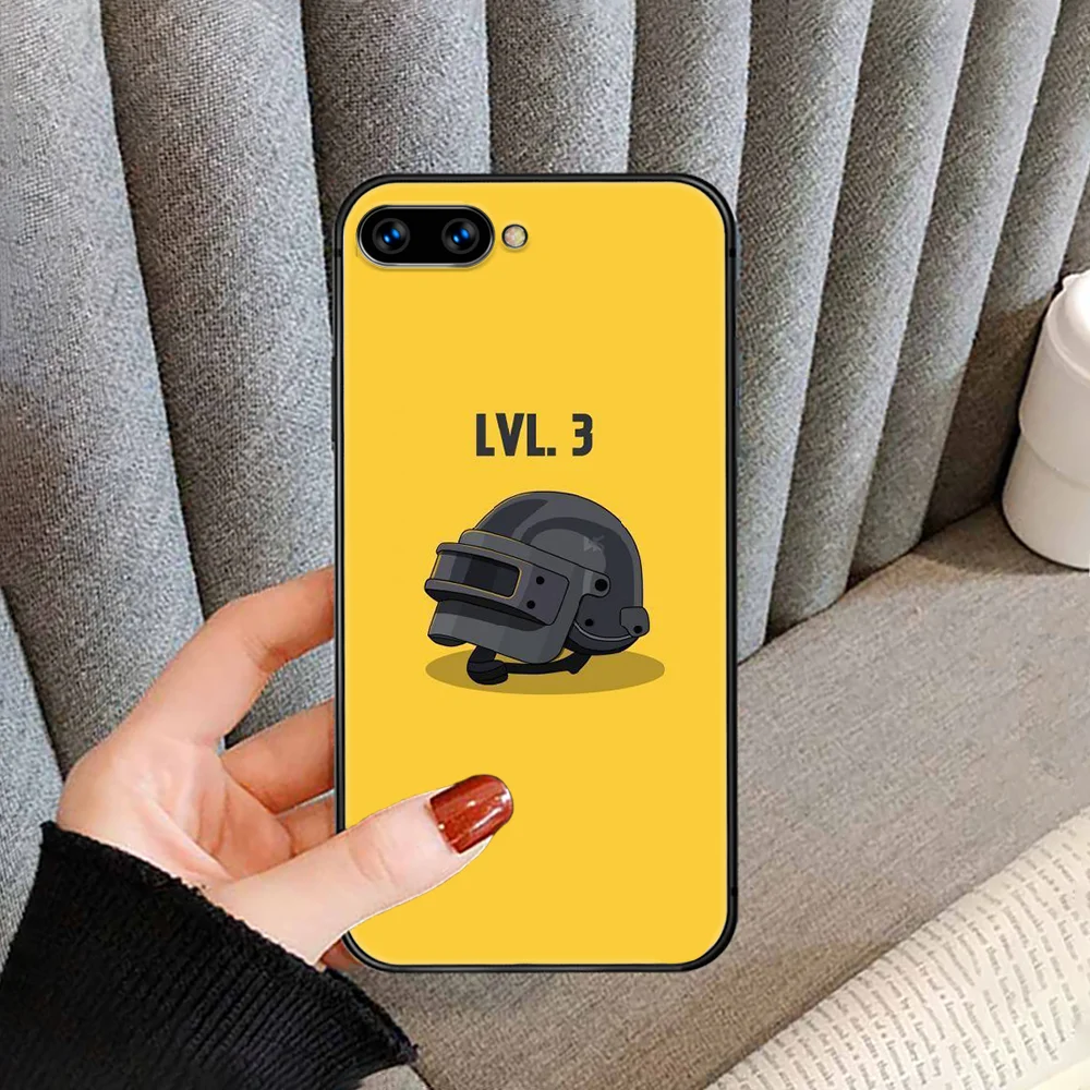 

PUBG Gun shooting Game Phone Case For HUAWEI honor nova 5 7 8 9 10 20 30 A C T I X Lite Pro black back painting prime silicone