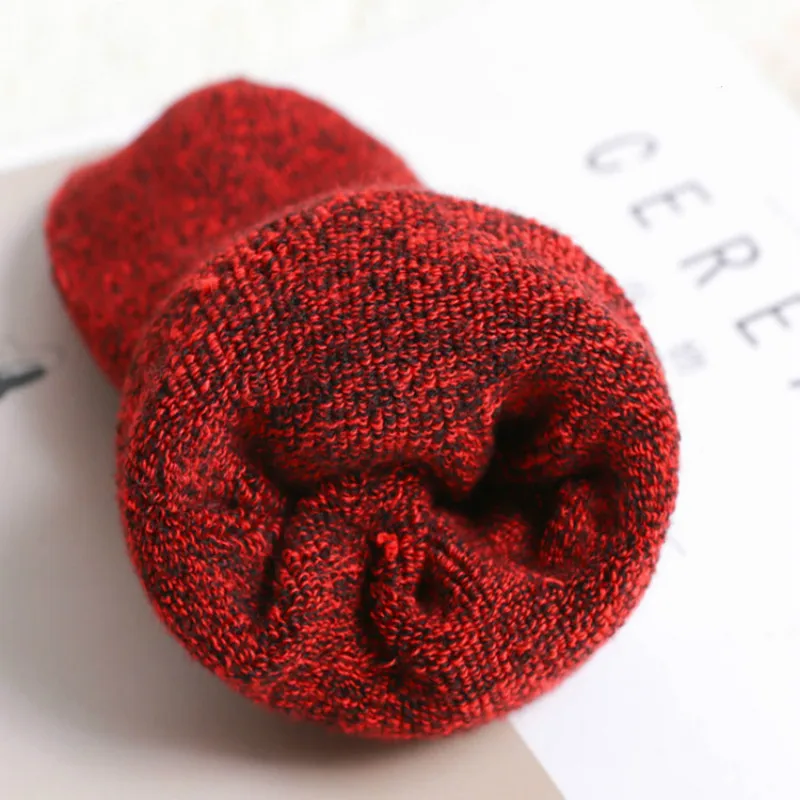 Зимние женские теплые шерстяные кашемировые зимние носки Wamer бесшовные махровые