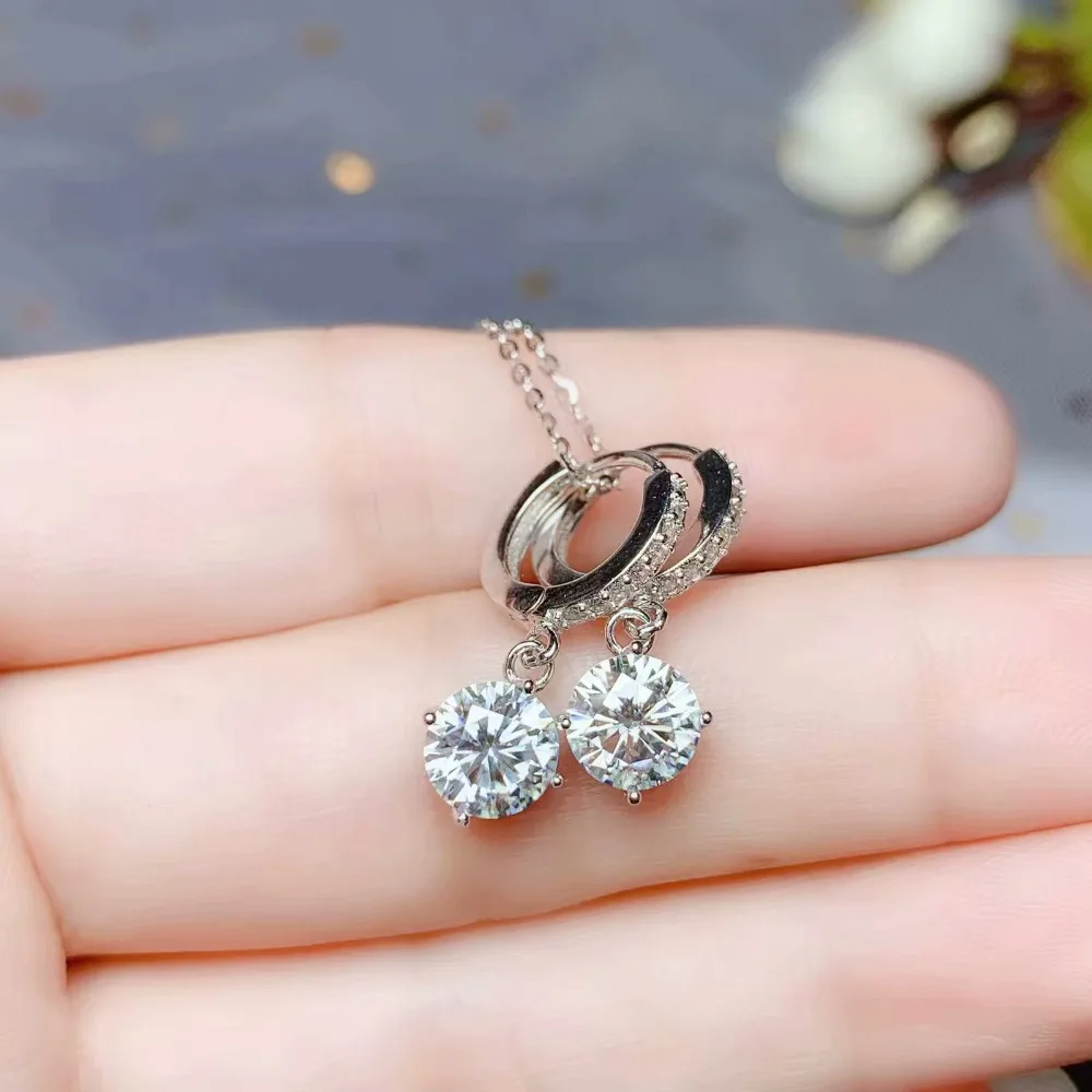 Moissanite новейшие стильные серьги-гвоздики, Супер Популярные женские серьги-гвоздики, Мигающий Огонь, 925 серебро, не чувствительный