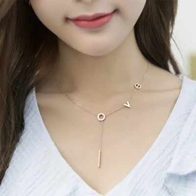 Классическое ожерелье из нержавеющей стали для женщин дизайнерское ювелирное