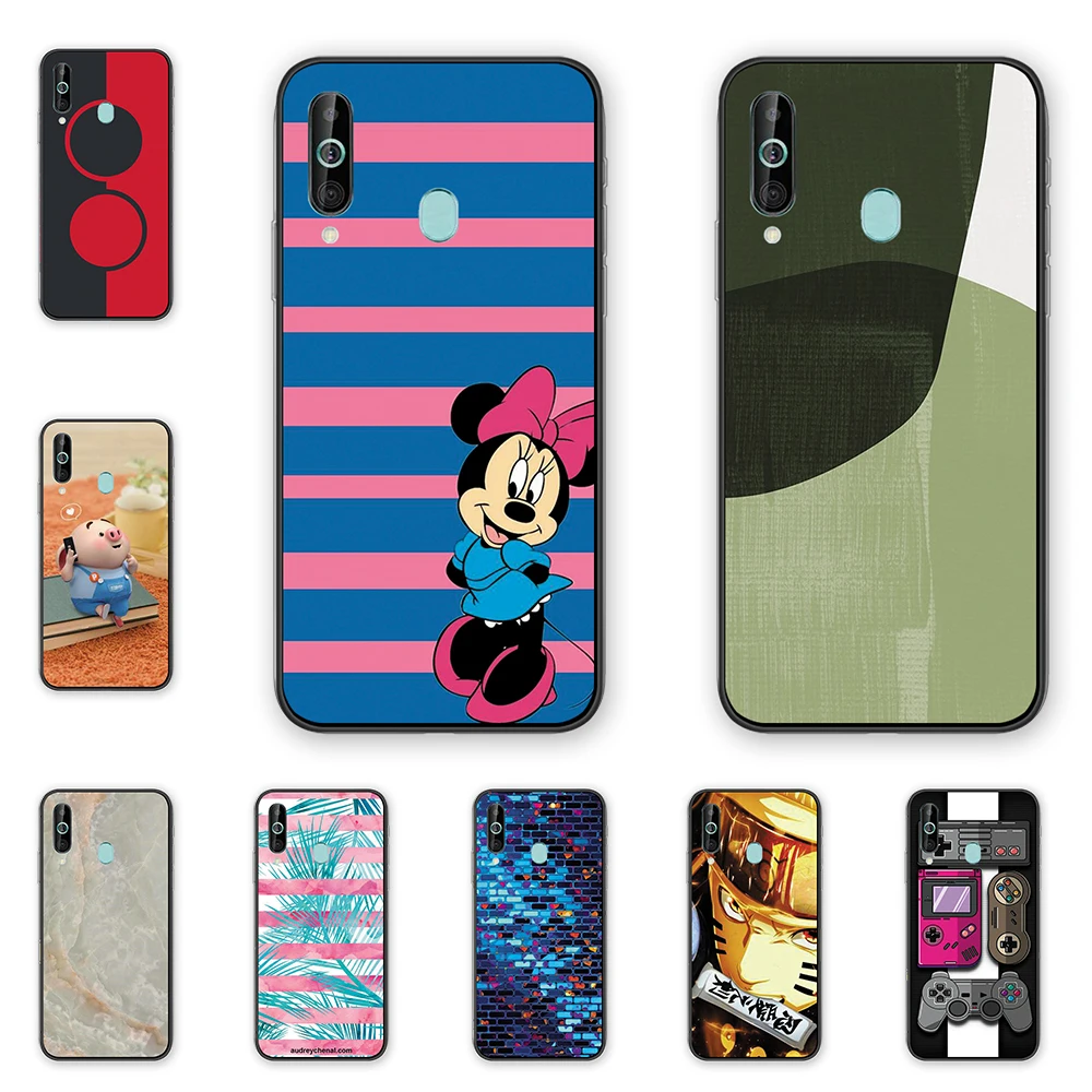 Силиконовый чехол для телефона с забавными животными из ТПУ samsung A60 A8s мягкий