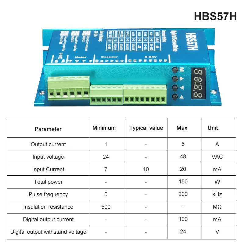 Nema 23 Nema17 цифровой Дисплей Драйвер шагового двигателя HBS57H DMA860H HBS86H открыть