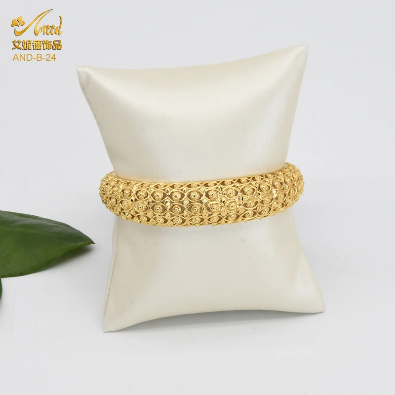 

ANIID Charms For Bangles Women Luxury Indian Jewellery Arm Bracelet Gold Cuff Designer Gothic Expandable 24K Catholic Matching