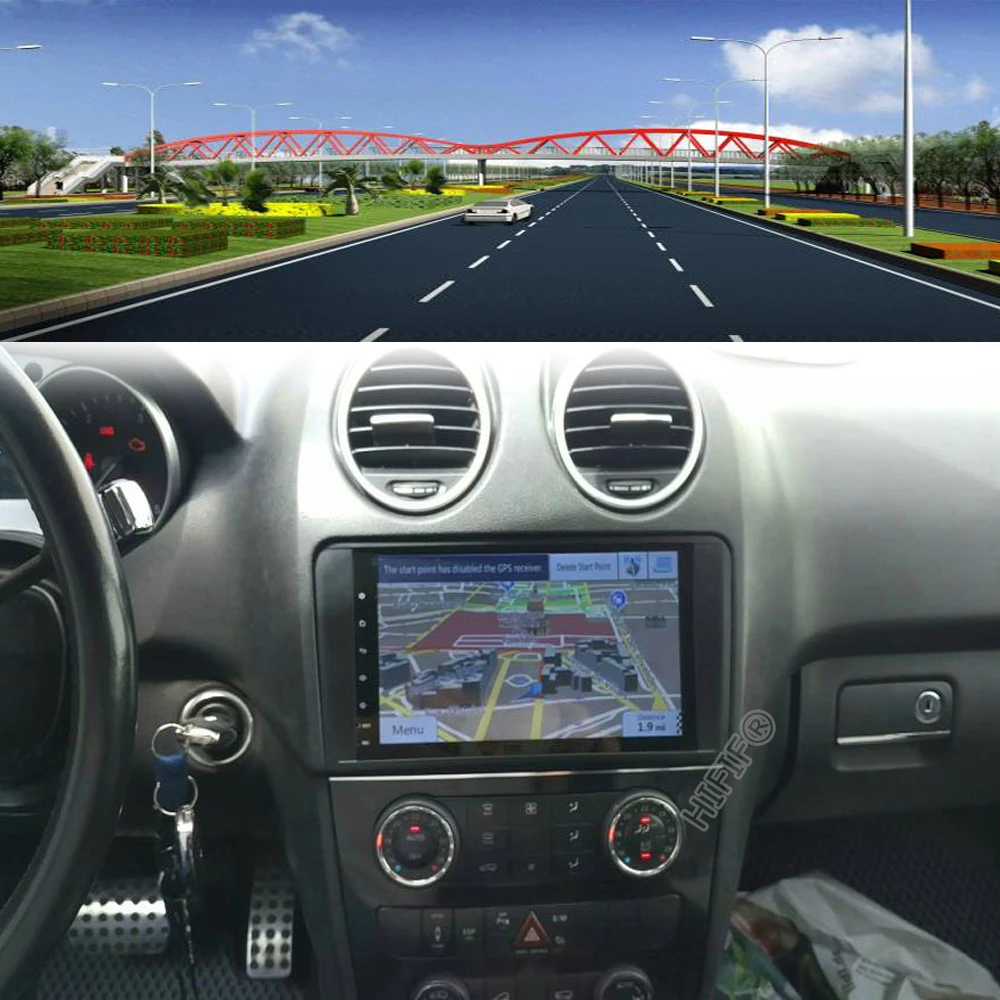 Автомобильный мультимедийный плеер DSP 2 Din PX6 Android 10 для Mercedes/Benz/GL ML CLASS W164 ML350 ML450 ML500