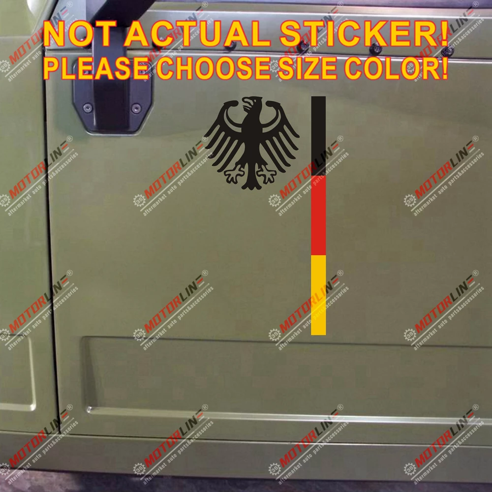 

Deutschland State Seal Eagle German Flag Decal Sticker Car Vinyl pick size no bkgrd