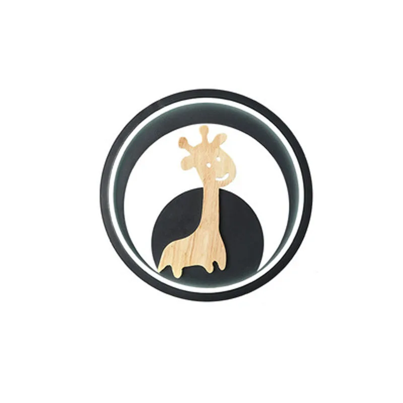 

Minimalist Black Grey Giraffe LED Ceiling Light for Bedroom Living Children's Room Restaurant Kitchen Indoor Decor Luminaires