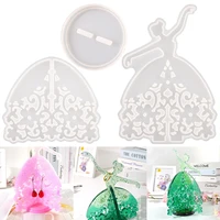 ballet girl beautyjewelry rack resin silicone mold jewelry storage epoxy resin mold for diy earring necklace display stands