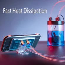 New PUBG Gamepad Phone Cooler Mobile Water Cooling Pad Portable Radiator Coolerpad Cooling Fan For Android Iphone Smartphone Fan