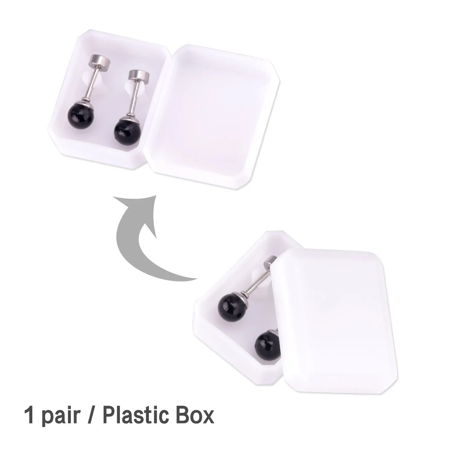 Женские серьги гвоздики с имитацией жемчуга ASONSTEEL сережки золотого и серебряного