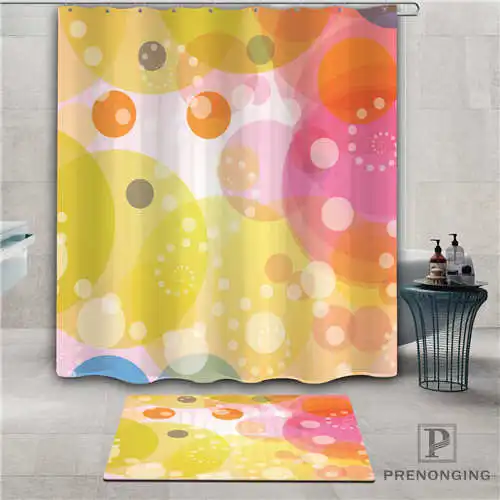 Пользовательские красочные изображения (1) водонепроницаемый занавески для душа