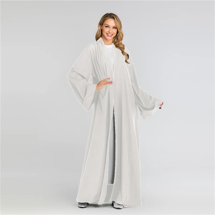Siskakia мусульманская женская одежда abaya Brief solid casual Muslimah Jubah 7 цветов мусульманская Дубайская одежда с тонким поясом новое поступление