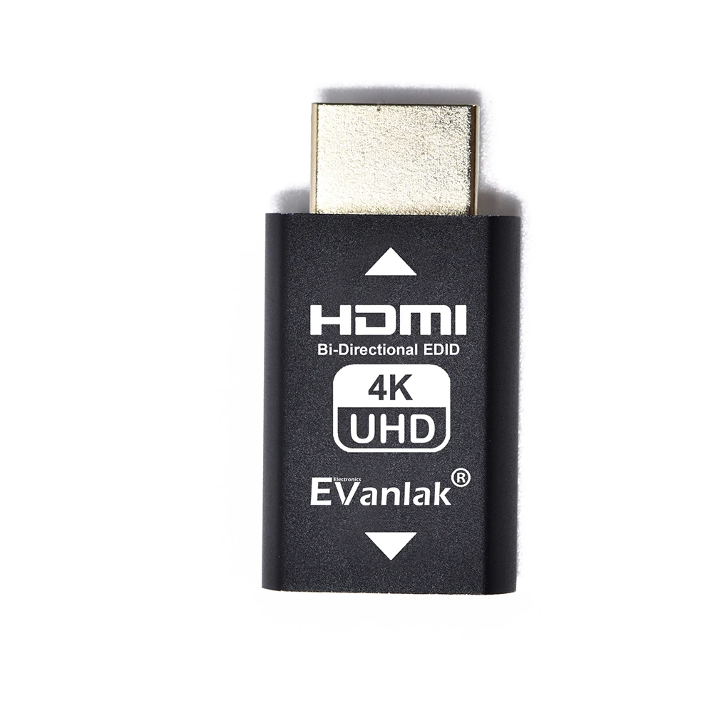 evanlak hdmi edid emulator passthrough 3rd generrtion premium aluminum eliminated emulator adapter applicable with ps5 game outp free global shipping