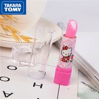 takara tomy cute cartoon hello kitty pupils eraser lipstick oak simple creative childrens school supplies stationery