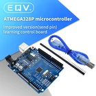 Модифицированная версия, один комплект UNO R3 CH340G + чип MEGA328P 16 МГц для платы разработки Arduino UNO R3 + USB-кабель