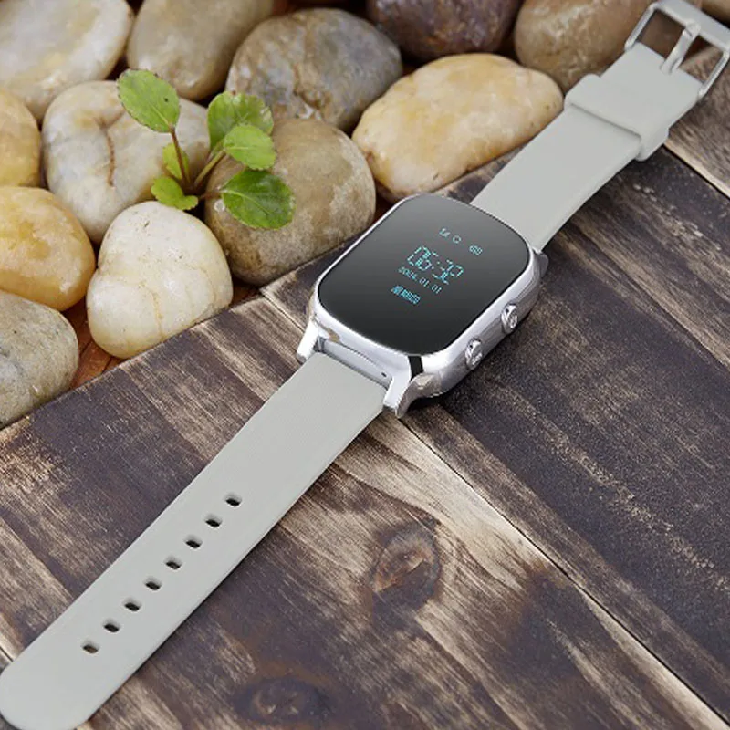 Смарт трекер T58 часы локатор для пожилых и детей в режиме реального времени SOS гео