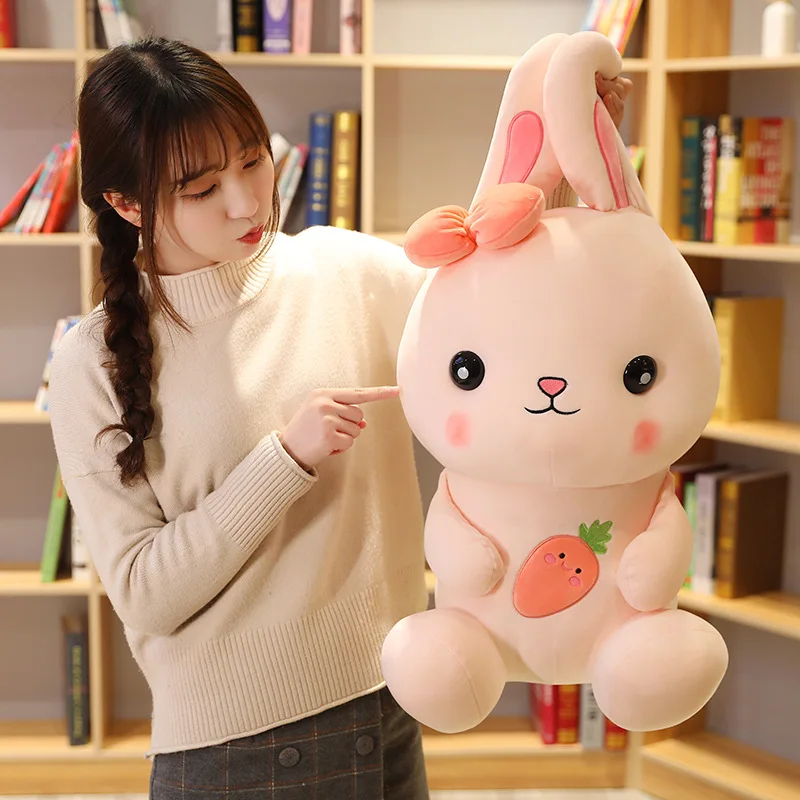 

22/35CM Cute Carrot Rabbit Plush Toys Cute Animal Bunny Stuffed Baby Appease Playmate Doll Kids Birthday Gifts Girl Present