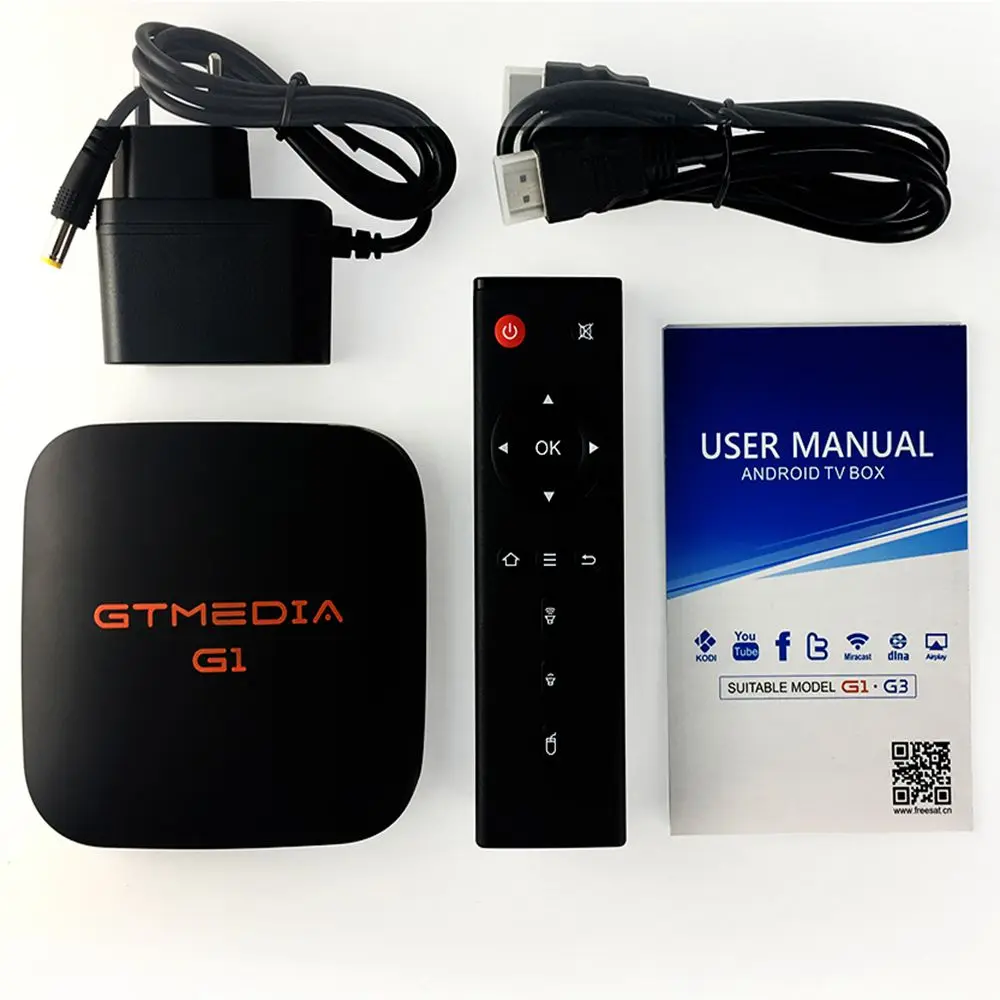 ТВ-приставка GTMEDIA G1 Android 7 1 ГБ ОЗУ 8 Гб ПЗУ Ultra HD 1080P H.265 4K для Google плеера Gtplayer Store Youtube |