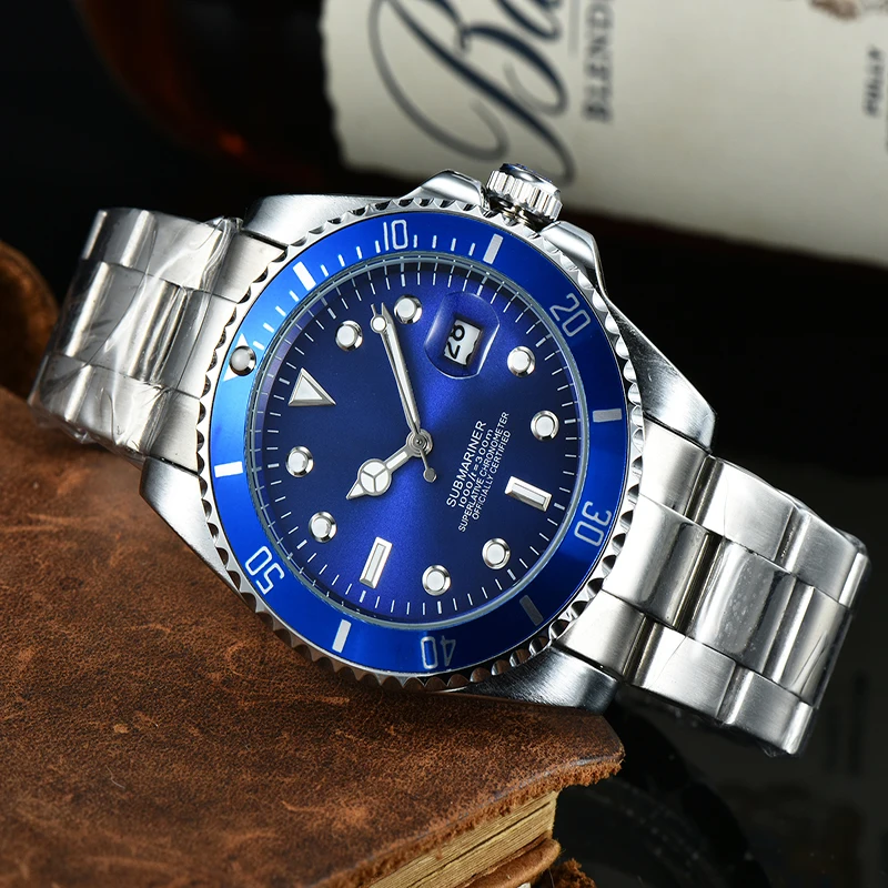

Classic Luxury Men's Watch Stainless Steel Quartz Watch New Business Clock Sports Waterproof Monterey Men's AA+