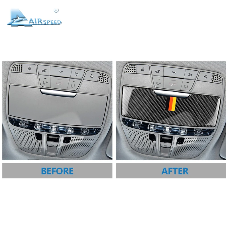 Настоящая мягкая наклейка из углеродного волокна для Mercedes Benz C класса W205 GLC X253