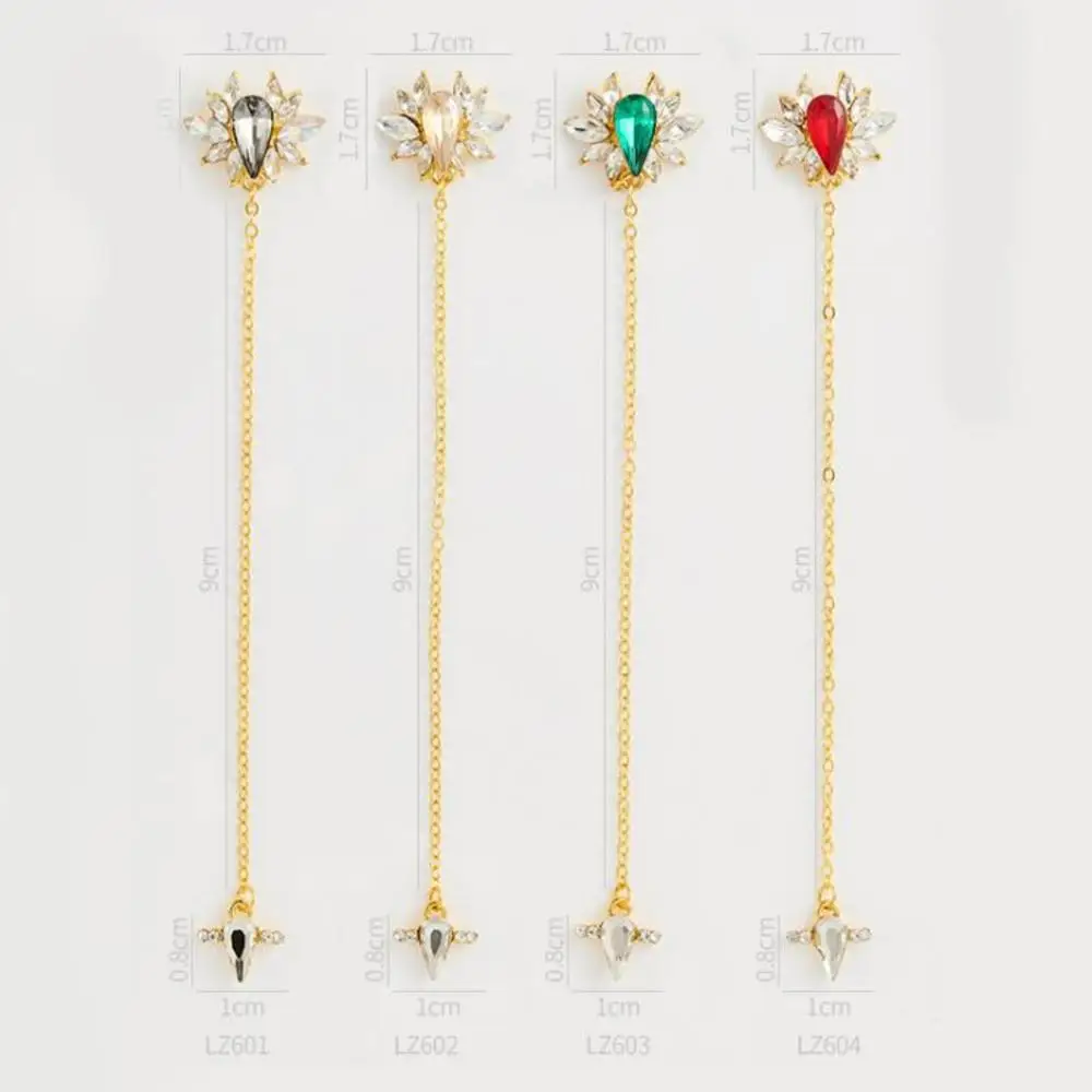 Цепочка для ногтей с подвеской в виде капли | Красота и здоровье