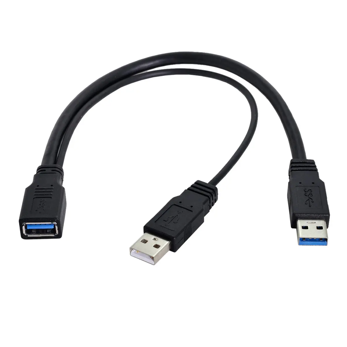 Chenyang-кабель CY Черный USB 3 0 Женский двойной мужские удлиненные Мощность данных Y