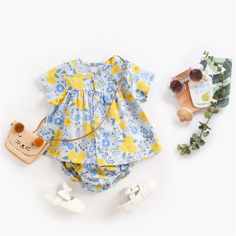 YALOODE/Одежда для новорожденных девочек платье без рукавов + штаны комплект одежды