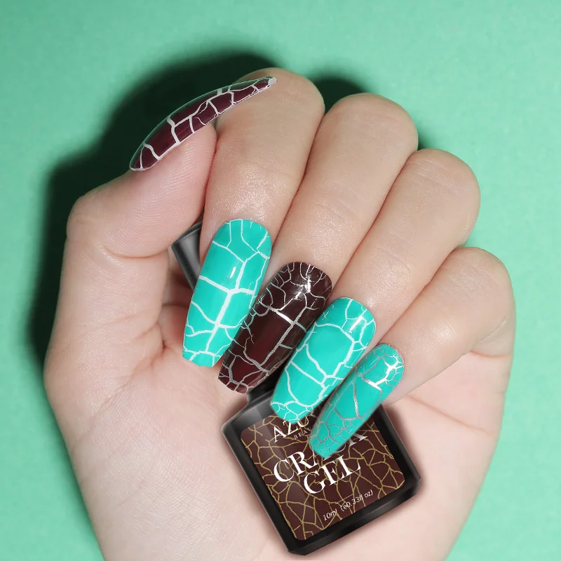 Modelones 9 шт./лот дизайн ногтей кракле Гель лак для долговечный Гибридный