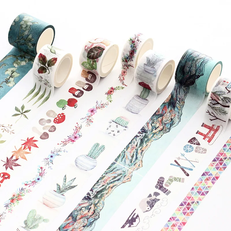 Печать широкая лента васи декоративные ленты милый мультфильм Маскировочная