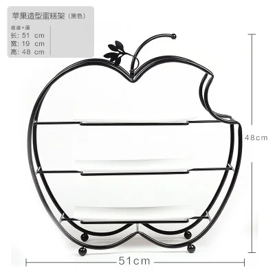 

European Hotel Afternoon Tea Heart-shaped Snack Shelf Wedding Three-storey Dessert Table Restaurant Self-service Food Display