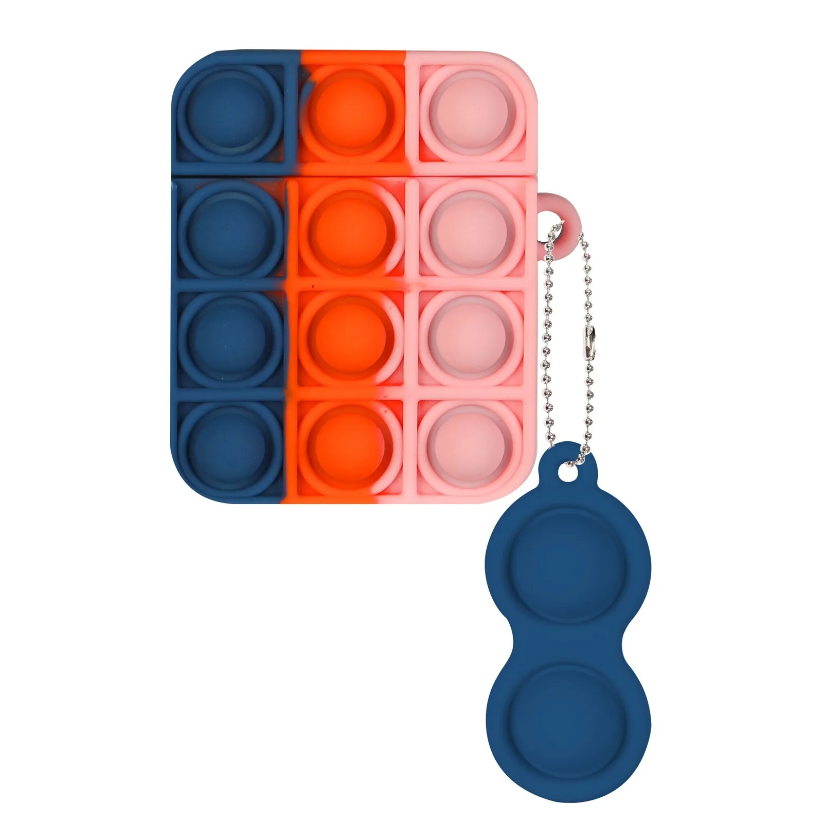 

Silicone Adult Simple Dimple Fidget Toys Airpods 2&1 Decompression Protective Cover Wireless Earphone Sleeve