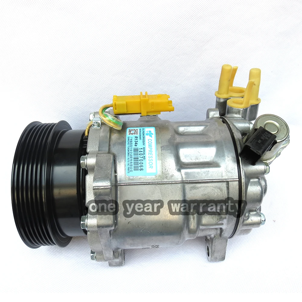 7C16 авто ac компрессор для 607 407 C5 3 0 C6 6453PQ 9656572180|Компрессор и муфта кондиционера| |