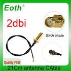 Антенна EOTH 2,4g 2  3 дБи sma male wlan wifi 2,4 ГГц антенна pbx iot модуль маршрутизатор tp link приемник сигнала антенна с высоким коэффициентом усиления