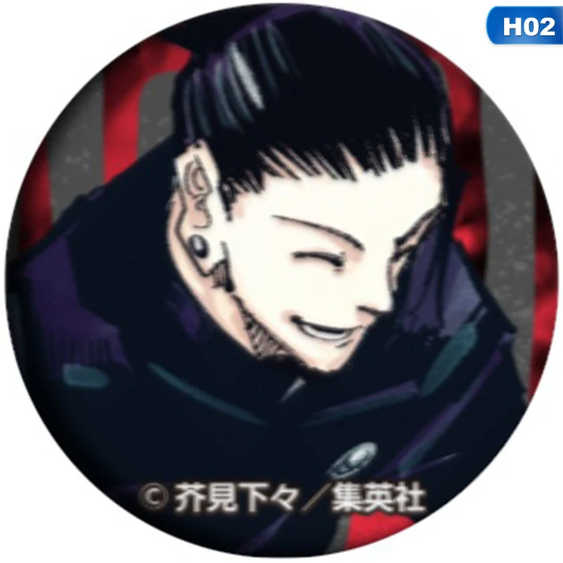 

Anime Jujutsu Kaisen Brooch Pin Cosplay Badge Accessories For Clothes Backpack Decoration Gift