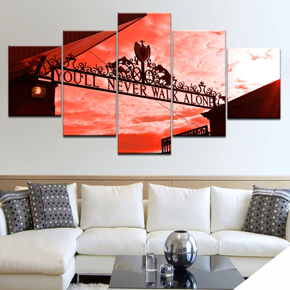 5 шт. модульная холст HD с Плакаты Гостиная домашний декор рамки вы никогда не
