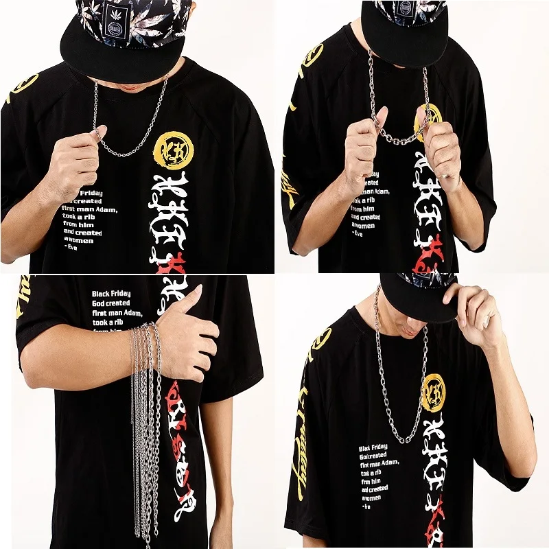 Ожерелье из Нержавеющей Стали Овальное круглой формы панцирная кубинская цепь