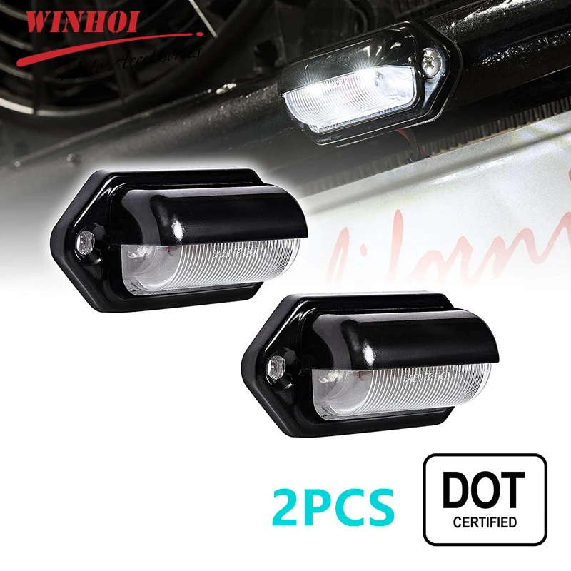 Автомобильный светильник для номерного знака универсальный 6 светодиодов 12 В 24 2