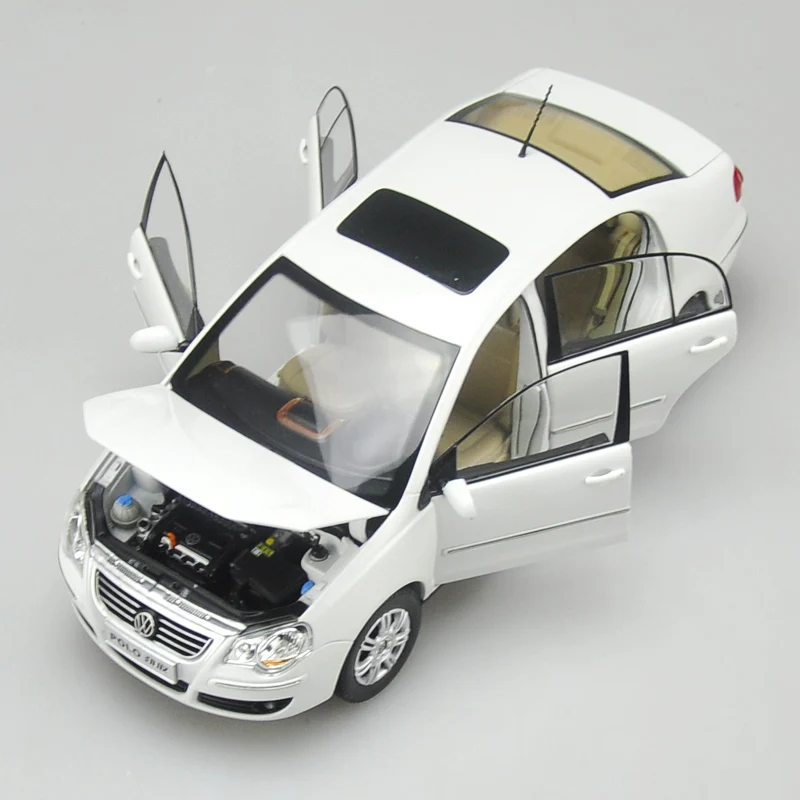 Оригинальная фабрика 1:18 VW Jinqu белый седан классические игрушечные модели на день