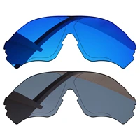 bsymbo 2 pairs winter sky sliver grey polarized replacement lenses for oakley evzero range oo9327 frame