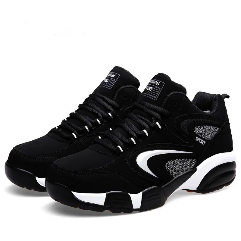 Осенне-зимние мужские и женские кроссовки с мехом теплые зимние большого размера