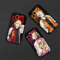 japanese anime tokyo revengers soft silicone matte phone case cover for iphone x xr xs se 6s 7 8 plus 11 12 13 mini pro max