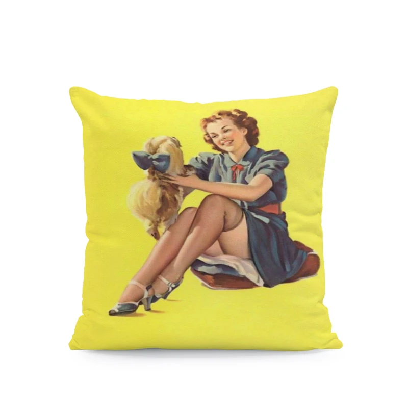 Красивая сексуальная наволочка Мэрилин Монро для подушки шортики с чулками юбка