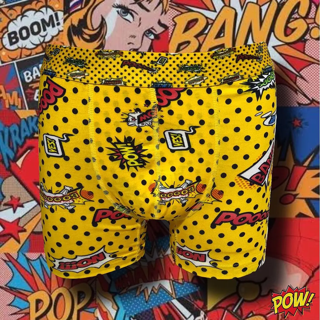 Men Boxer Shorts Set Underwear Cartoon Colorful Soft Elastic Cotton Floral Printed Funny Boxer Novelty Gentlemen S M L XL