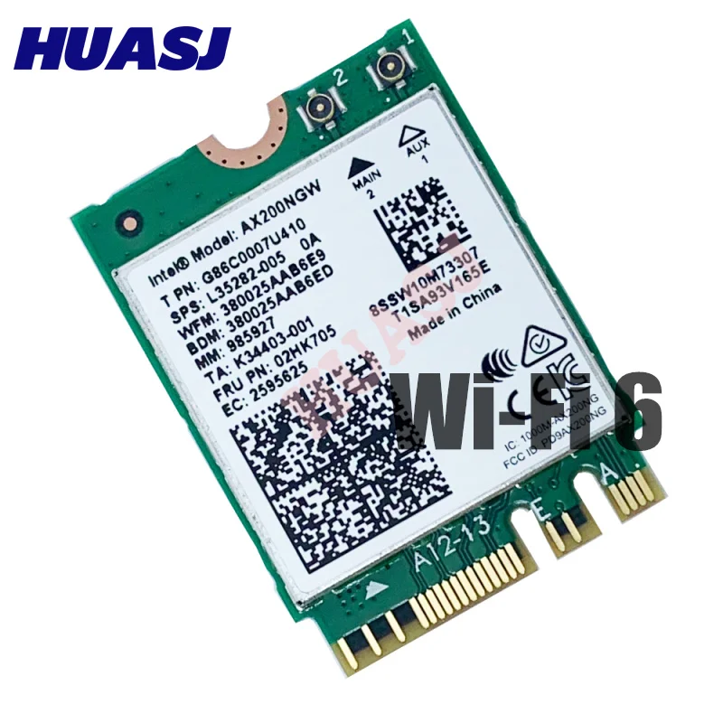 Huasj new para a faixa dupla ax200 2400 mbps sem fio ax200ngw ngff m.2 BT5.0 wifi placa de rede 2.4g/5g 802. 11ac/ax
