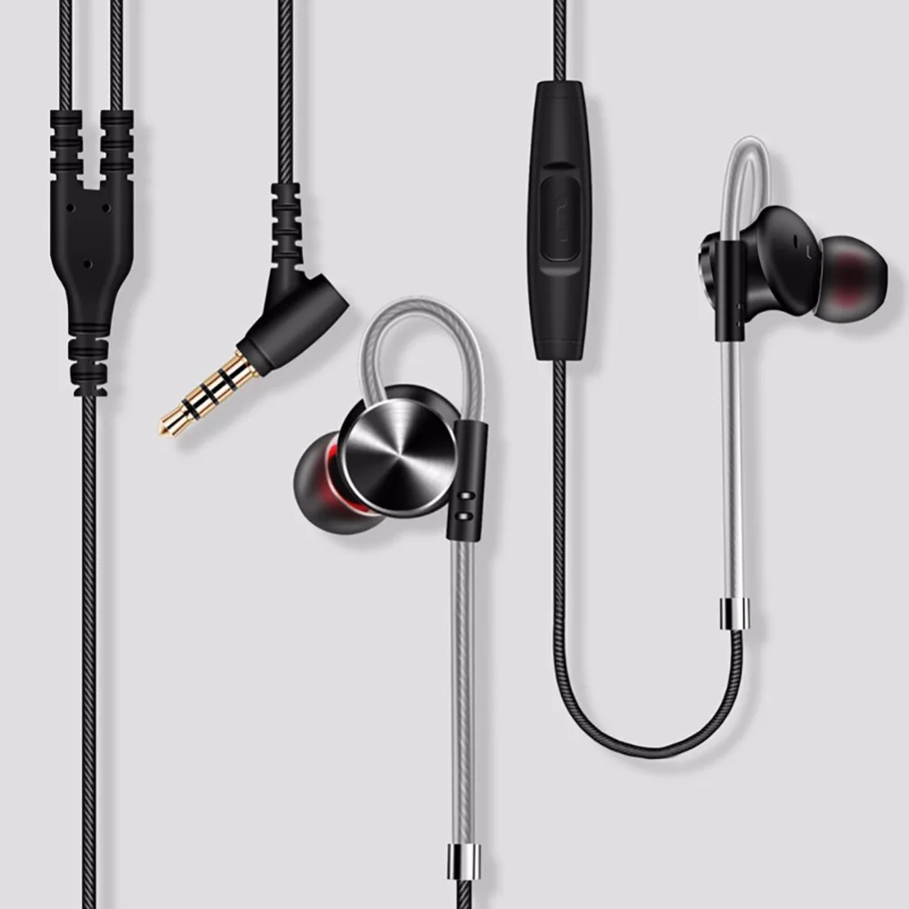Ligofwis In-Ear сабвуфер С микрофоном Проводная гарнитура высокой четкости общая