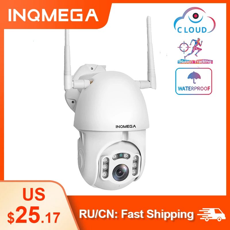 INQMEGA 1080P IP камера WiFi Беспроводная Автоматическая отслеживающая PTZ скоростная