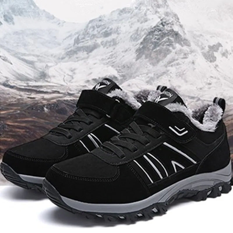 

Winter Wear-resistant Hiking Shoes For Men Women Warm Trekking Climbing Shoes Unisex Non Slip Outdoor Tourism Mountain Boot