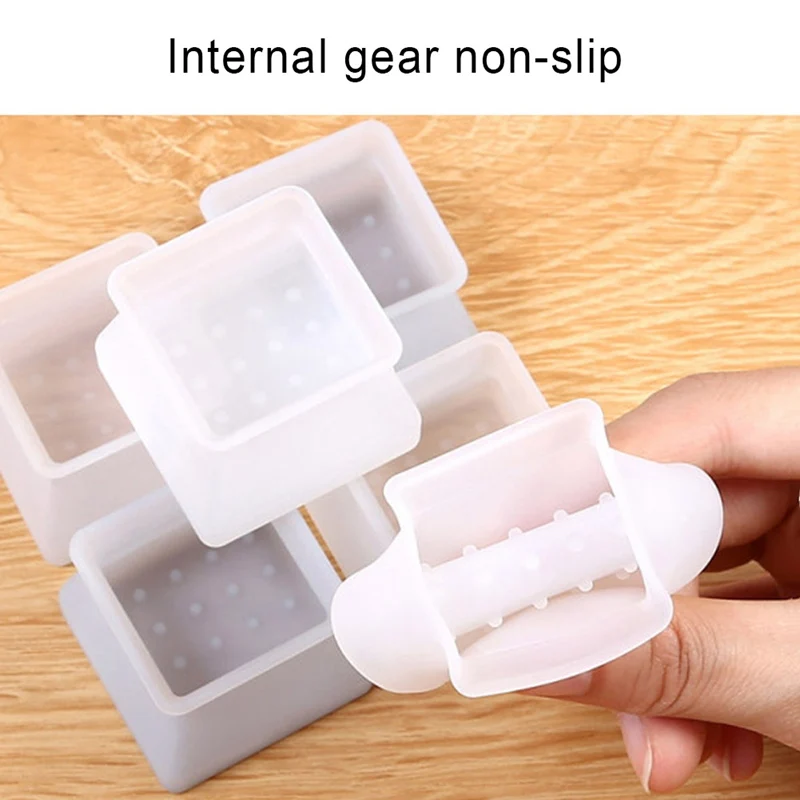 

4 PCS/Set Silicone Chair Leg Caps Felt Table And Chair Protective Cover Furniture Table Feet Cover Anti-Floor Protector Dropship