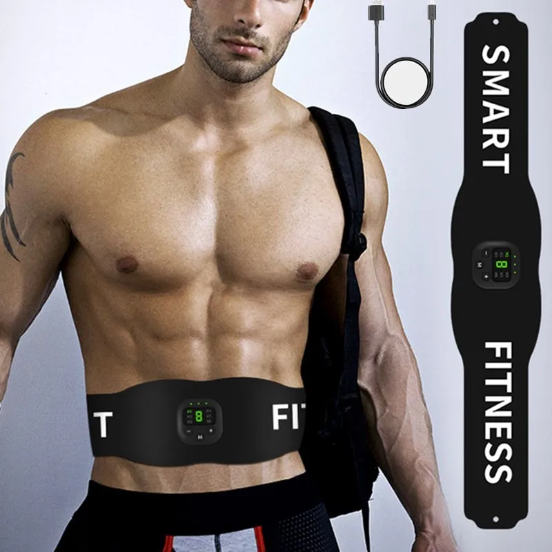 

Smart Fitness Ab Belt Abs Stimulator Electronic Abdominal Muscle Stimulator Toning Belt Body Slimming Belt Weight Loss Men Women