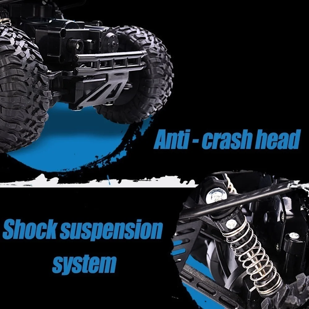 

1:18 4WD High Speed RC Car 2.4GHz Remote Control Crawler Off Road Car Toys For Kids Gifts