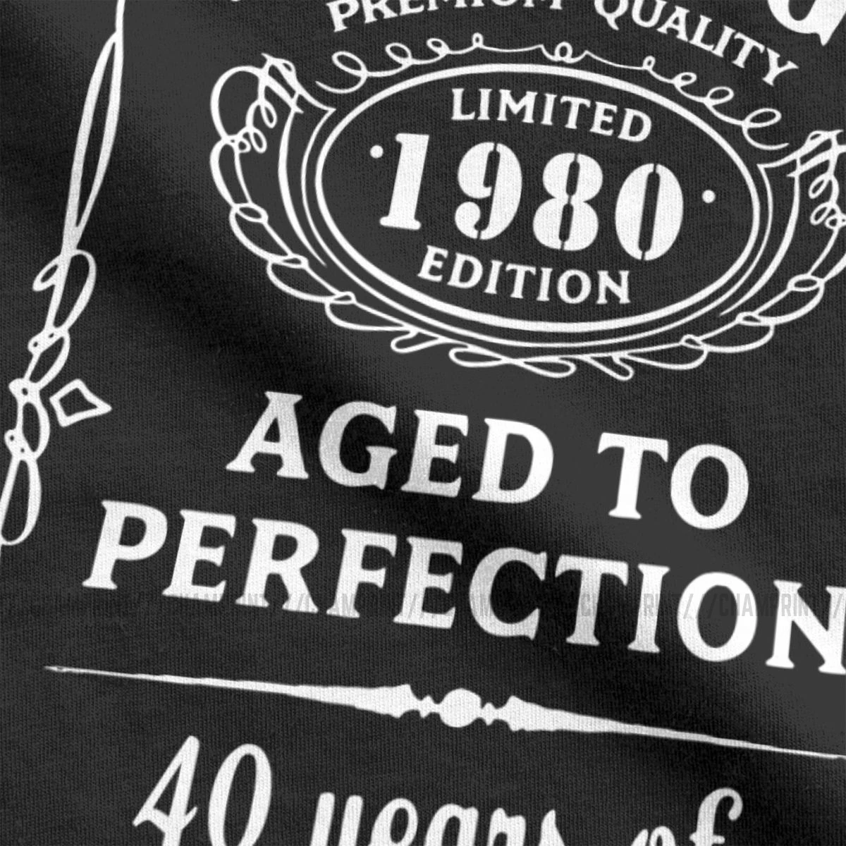 Винтажные Limited 1980 Edition футболки для мужчин хлопок 40 футболка с круглым вырезом и